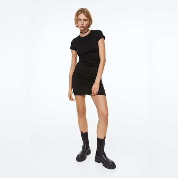 Draped Jersey Dress  - Picture 1 of 11